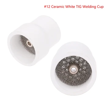 12#&16# Бяла керамична дюза Алумина чаша за WP9/20/17/18/26 Tig заваръчна горелка