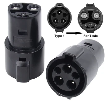 За TESLA EV Plug EVSE адаптер за тип 1 J1772 към За Tesla конвертор EV зарядно конектор за аксесоари за електрически автомобили