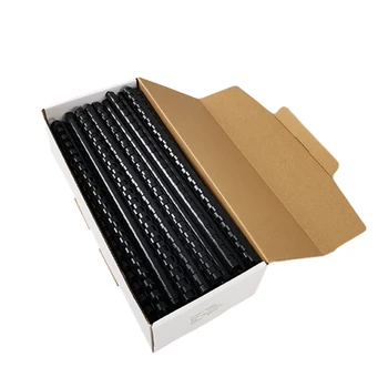 50/100PCS/BOX ReadStar PVC Черни подвързващи престилки 21 Бримки 6-51mm A4 свързващи престилки гребен свързващи пръстени Пластмасови подвързващи гребени