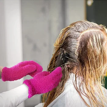 Ръкавици за боядисване на коса за многократна употреба Bleach Blender Фризьорски ръкавици салон ръкавици за къдрене Термоустойчиви аксесоари за фризьори