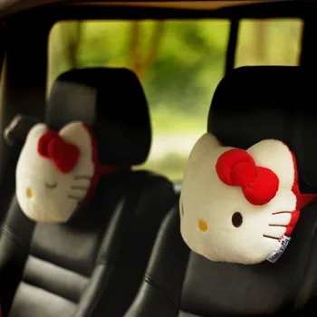 Sanrio Hello Kitty плюшена кола врат облегалка за глава възглавница аксесоари за кола мека пълнена плюшена играчка столче за кола главата подкрепа врата протектор