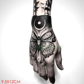водоустойчив временен стикер за татуировка Насекоми лунна пеперуда Фалшив Tatto Flash Tatoo ръка ръка изкуство татуировки за момиче жени мъже