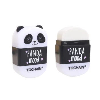 1бр Panda Mood Eraser с острилка Гумени инструменти за почистване Офис Ученичка A7419