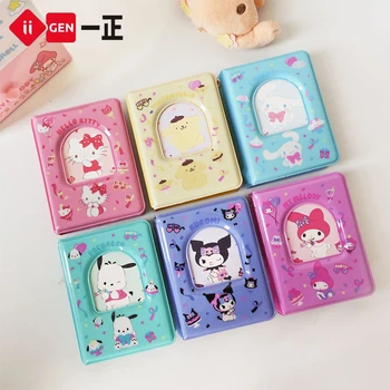 1Pcs Sanrio Series Card Binder Portable Card Holder Book Cute Cartoon Kawaii Name File Storage for Girls Консумативи за рожден ден