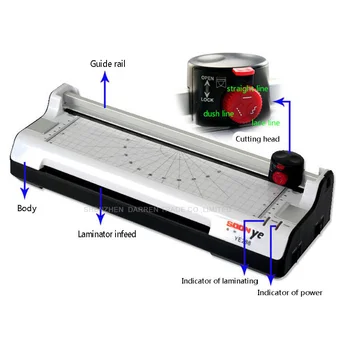  Нов интелигентен фото ламинатор A3 ламинатор Ламинатор запечатана пластмасова машина Ширина на топлия и студения ламинатор 330mm