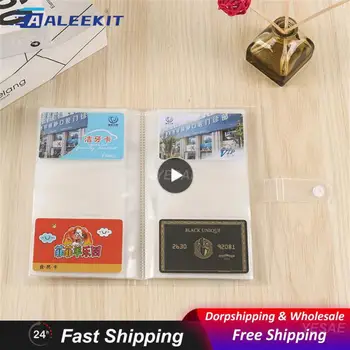 Клип за съхранение Триинчова снимка Водоустойчива многослойна 240 карти Албум Фотоалбум Прозрачен Fall-proof Single Card Book