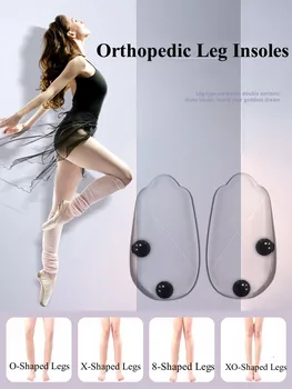 Силиконови ортопедични стелки за обувки O/X крак тип Valgus Varus корекция плантарен фасциит гел стелка магнит масаж Грижа за краката