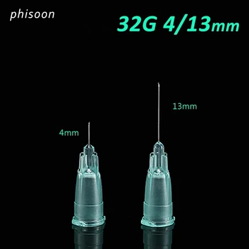 32G игла пиърсинг прозрачна спринцовка инжекционно лепило Clear Tip Cap за фармацевтична инжекционна игла 32G 4mm 13mm