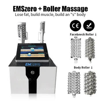 EMSZERO 2 в 1 ролков масаж Отслабвам терапия машина компресивни микро вибрации вакуум 5D тялото отслабване машина