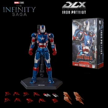 Original Threezero The Infinity Saga Dlx War Machine James Rhodes Iron Patriot Action Figure Toy Gift Collection Hobby