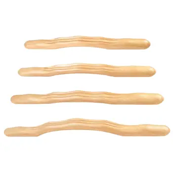 Ръчна ръчна дървена масажна пръчка Guasha Scraping Stick за SPA рамо цяло тяло