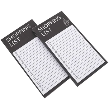 2 Книги Списък за пазаруване Планировчик Дневни магнити The Do Notepad График хартия Малък бележник Хладилник