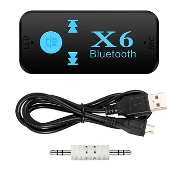 Aux Bluetooth адаптер за кола 3.5mm жак USB Bluetooth4.0 за Citroen C3 C4 C5 DS3 DS4 DS5 DS6 C1 C2 C6 C8 Fiat 500 Saab Renault