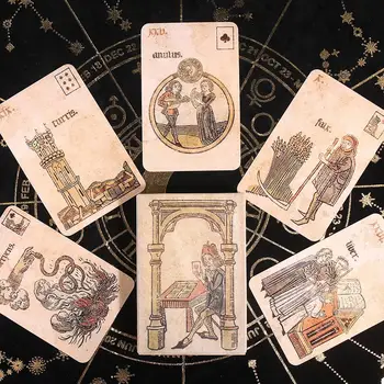 The Silson Lenormand Coloured 36 Card Tarot Deck Oracle Card Game Board Game Гадаене