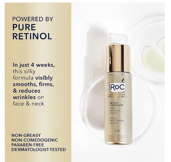 ROC Retinol Correxion Deep Skin Essence Хидратиращ крем за лице Продукт за грижа за кожата Deep Anti Wrinkle Face Cream Essence Skin Care