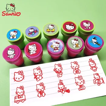 Sanrio Нови аниме периферни устройства Kawaii карикатура сладък Hello Kitty цветен печат творчески печат джобна книга подарък фестивал подарък на едро
