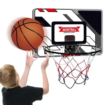 Баскетболен обръч за деца Автоматично точкуване Баскетболен обръч Мини обръч с топка забавно баскетболен обръч за спалня спортна игра подарък