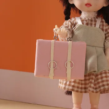 Къща за кукли 1:12 BJD кукла мини багаж миниатюрни предмети ръчно изработени изпращане случай чанта дрехи кукли аксесоари ob11 Blyth играчки