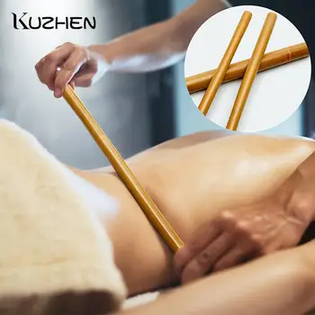 1Pcs Инструмент за изстъргване на гваш за тяло Облекчаване на болката в гърба Антицелулитен естествен бамбуков масаж Терапия с дърво Гуа Ша масаж