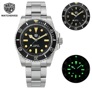 Watchdives WD1680V 41mm Dial Men Watch Sapphire Crystal NH35 Автоматични механични часовници C3 Luminous 300M водоустойчив водолазен часовник