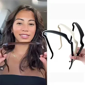 Слънчеви очила рамка форма лента за коса за жени мода елегантни очила твърди лента за коса украсяват обръч момичета прическа аксесоари