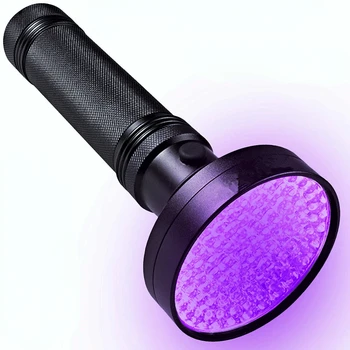 100 LED UV фенерче 21/51 UV светлина 395 nm UV фенерчета ултравиолетова горелка черна светлина детектор за сухи домашни любимци урина петна бъг