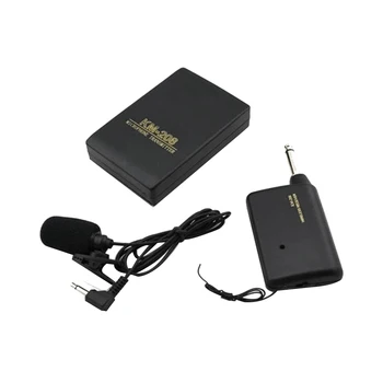 Безжичен микрофон Яка Clip-On Portable Lavalier Neck Mic System с FM предавател приемник ревера клип микрофон микрофон